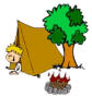 This is not actually our tent.