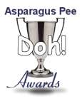 The coveted Asparagus Pee Doh! Award...